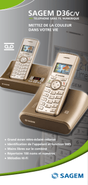 Sagem D36C Manuel utilisateur