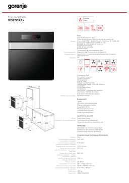 Gorenje BO87ORAX Manuel utilisateur