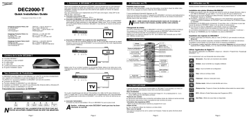 Manuel du propriétaire | HAUPPAGE DEC-2000 Manuel utilisateur | Fixfr