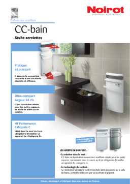 Noirot CC-BAIN Manuel utilisateur