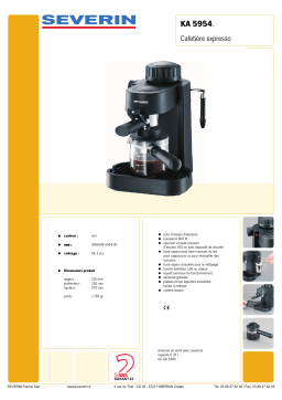 SEVERIN KA 5954 Manuel utilisateur