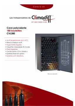 Climadiff CVL380 Manuel utilisateur