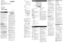 Sony CMT-FX350i Manuel utilisateur