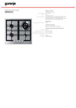 Gorenje G6N50AX Manuel utilisateur