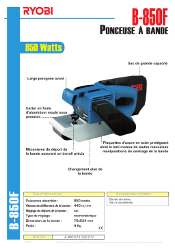 Ryobi B-850F Manuel utilisateur