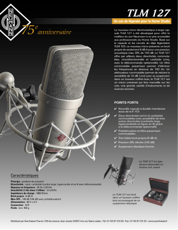 Manuel du propriétaire | Neumann TLM 127 Manuel utilisateur | Fixfr