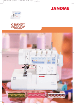 JANOME 1200d Manuel utilisateur