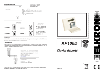 Manuel du propriétaire | ELRON KP100D Manuel utilisateur | Fixfr