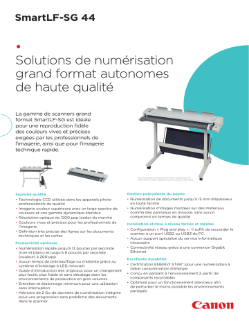 Manuel du propriétaire | Canon SMARTLF-SG 44 Manuel utilisateur | Fixfr