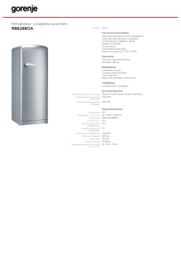 Gorenje RB6288OA Manuel utilisateur