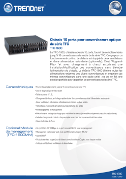 Trendnet TFC-1600 Manuel utilisateur