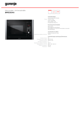 Gorenje BM5120AX Manuel utilisateur