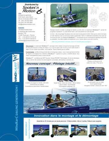 Manuel du propriétaire | WINDKART CATAMARAN Manuel utilisateur | Fixfr