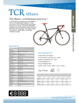 GIANT BICYCLES TCR ALLIANCE Manuel utilisateur