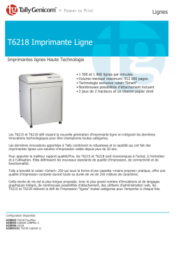 TallyGenicom T6218 Manuel utilisateur