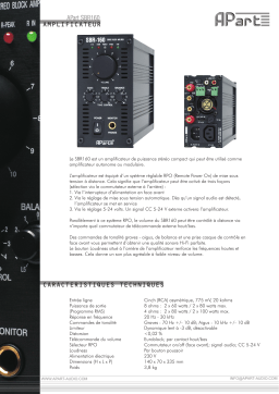 APART SBR160 Manuel utilisateur