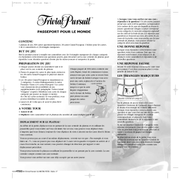 Hasbro TRIVIAL PURSUIT-PASSEPORT POUR LE MONDE Manuel utilisateur