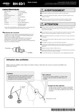 Edirol RH-ED1 Manuel utilisateur