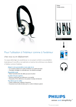 Philips SHP5401 Manuel utilisateur