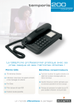 ATLINKS TEMPORIS 200 COMFORT Manuel utilisateur