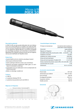 Sennheiser MKH 50 Manuel utilisateur