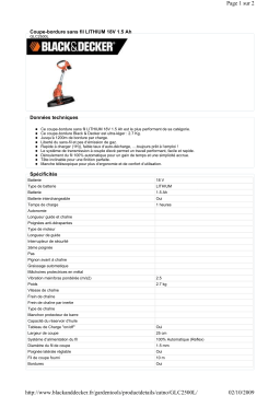 Black & Decker GLC2500L Manuel utilisateur