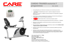 CARE FITNESS CARDIO-TRAINER 50590 Manuel utilisateur