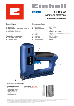 EINHELL BT-EN 20 Manuel utilisateur