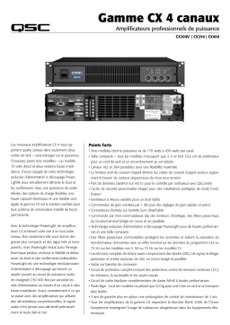 QSC Audio CX254 Manuel utilisateur