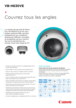 Canon VB-H630VE Manuel utilisateur