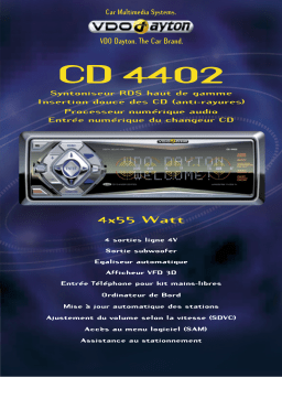 VDO Dayton CD 4402 Manuel utilisateur