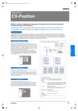 Omron CX-POSITIO Manuel utilisateur