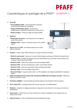 Pfaff coverlock 4.0 Manuel utilisateur