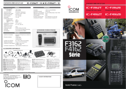 ICOM IC-F4162S Manuel utilisateur