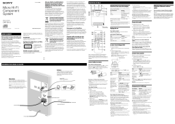 Sony CMT-EH15 Manuel utilisateur