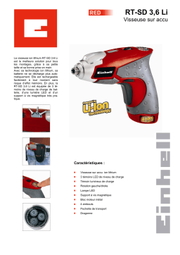 EINHELL RT-SD 3.6 LI Manuel utilisateur