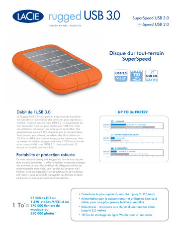 Manuel du propriétaire | LaCie Rugged USB 3.0 Manuel utilisateur | Fixfr