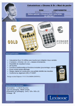 Lexibook E35Z Manuel utilisateur