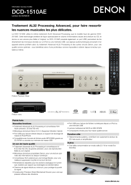 Denon DCD-1510AE Manuel utilisateur