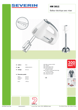 SEVERIN HM 3812 Manuel utilisateur