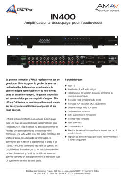 AUSTRALIAN MONITOR IN400 Manuel utilisateur