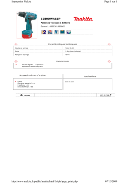 Makita 6280DWAESP Manuel utilisateur