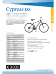 GIANT BICYCLES CYPRESS DX Manuel utilisateur