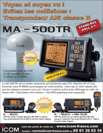 Manuel du propriétaire | ICOM MA-500TR Manuel utilisateur | Fixfr