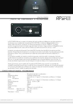 APART PA-CONFDI Manuel utilisateur