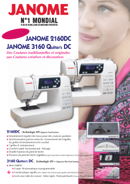 JANOME 3160 QUILTERS DC Manuel utilisateur