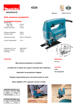 Makita 4324 Manuel utilisateur