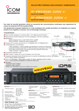 ICOM IF-FR5100D 220V Manuel utilisateur