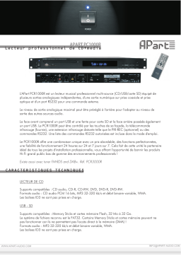 APART PC1000B Manuel utilisateur