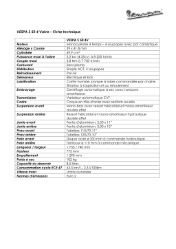 VESPA S 50 4 VALVE Manuel utilisateur